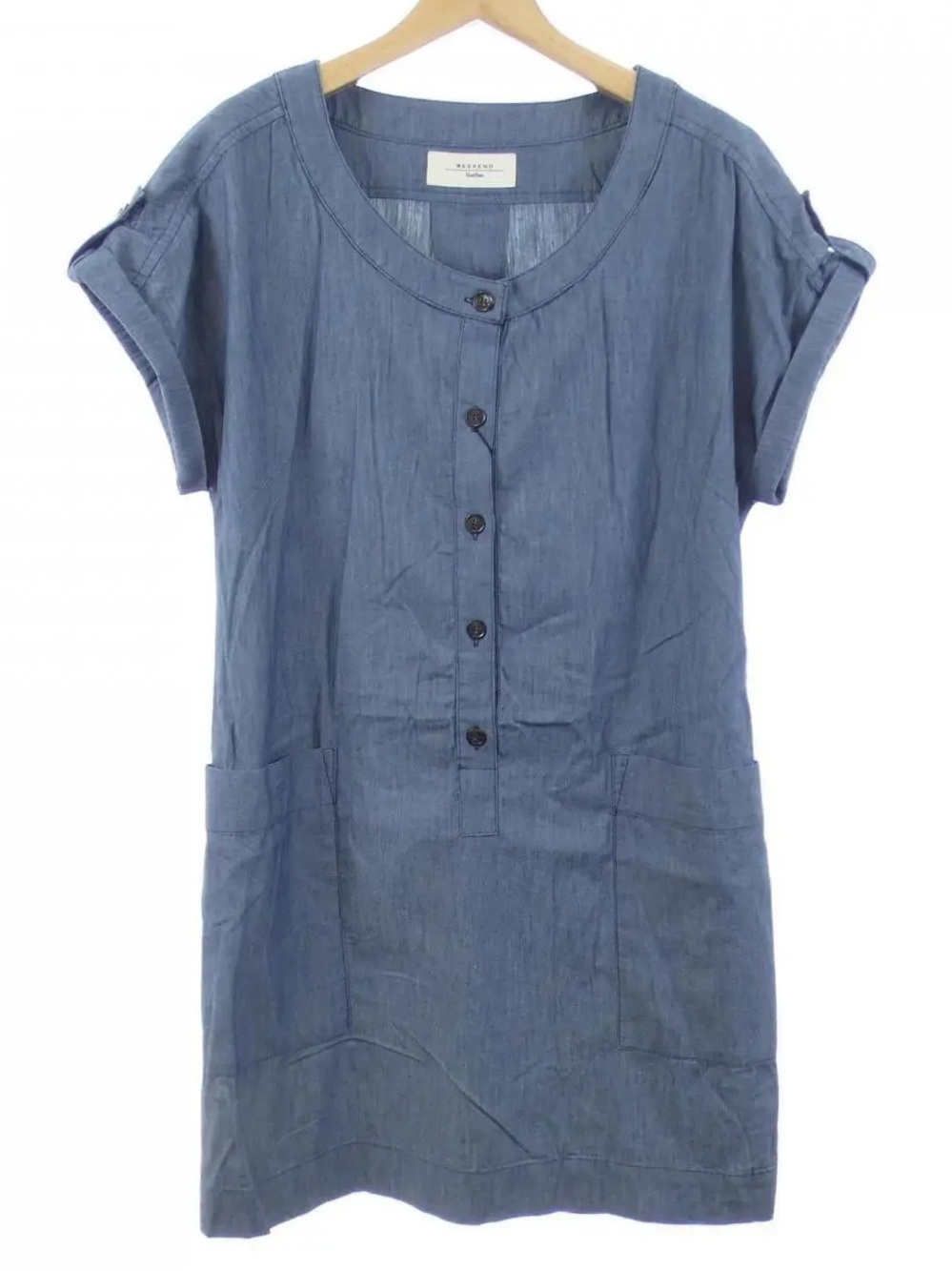 weekend max mara casual chambray dress sz US 6